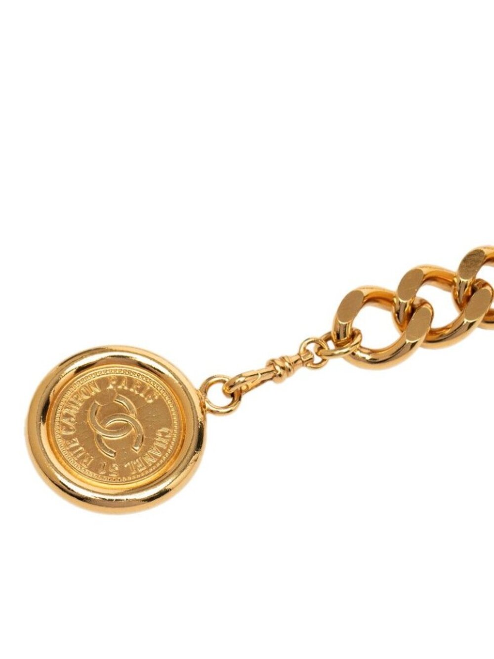 ★SOLD★ Chanel CC Logo 31 Rue Cambon Paris Chain Belt Gold Plated - Picture 2 of 5